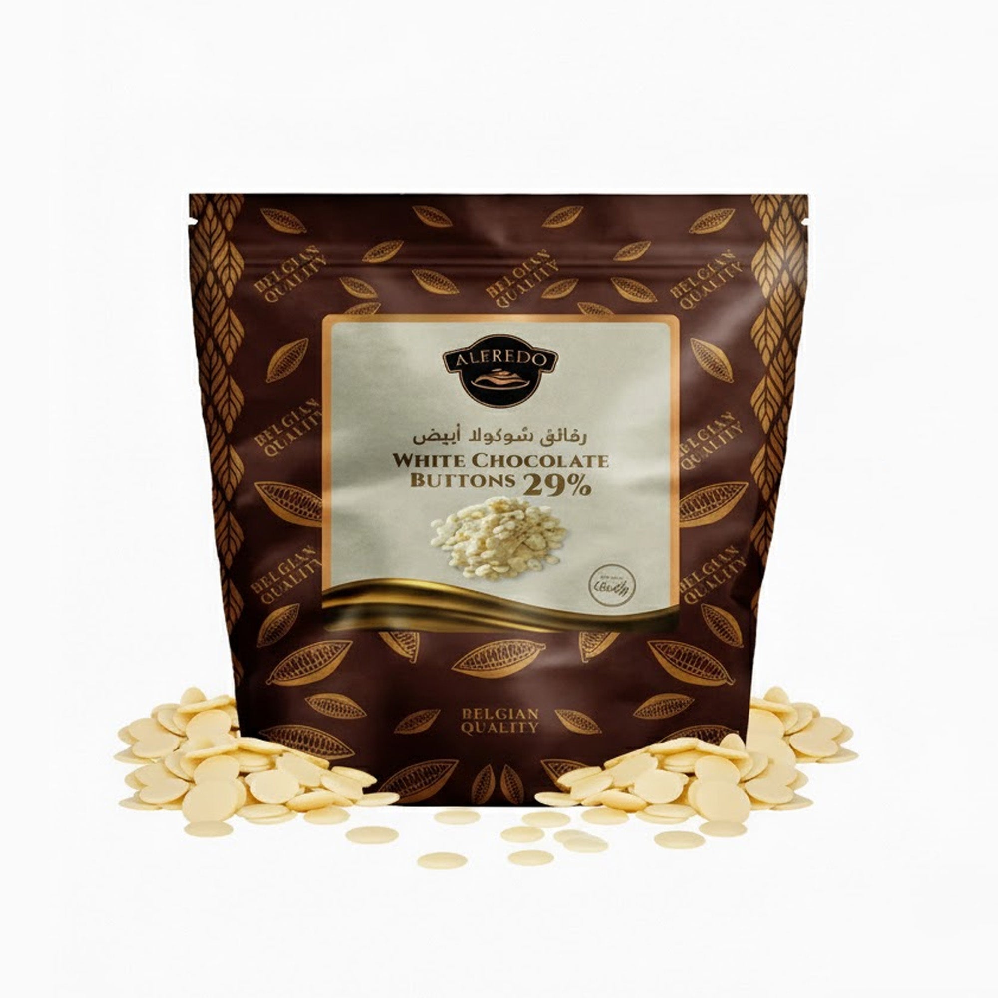 BAKING ESSENTIALS ALFREDO White Chocolate Buttons, 29%, 5kg