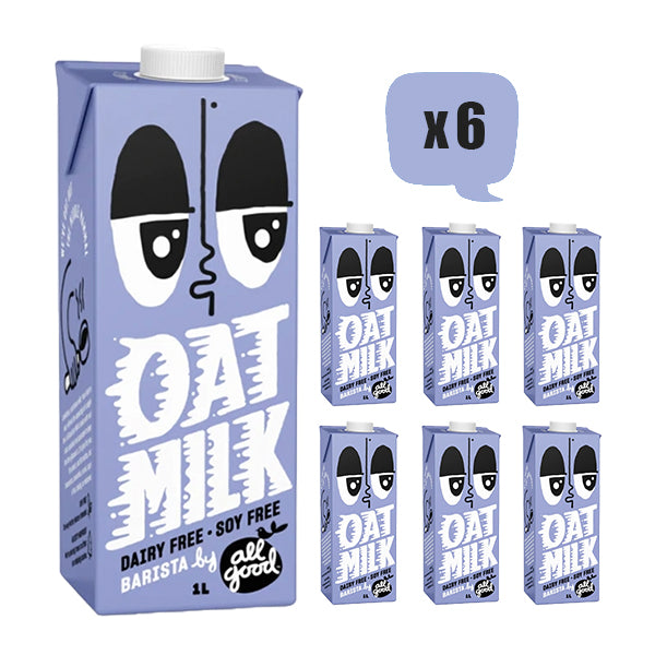 ALL GOOD Barista Oat Milk, 1Ltr, Pack of 6
