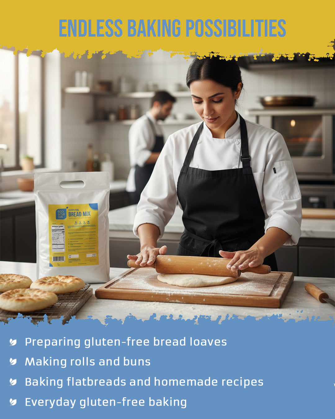 ECOLOGICAL Gluten-Free Bread Mix, 2.5 Kg