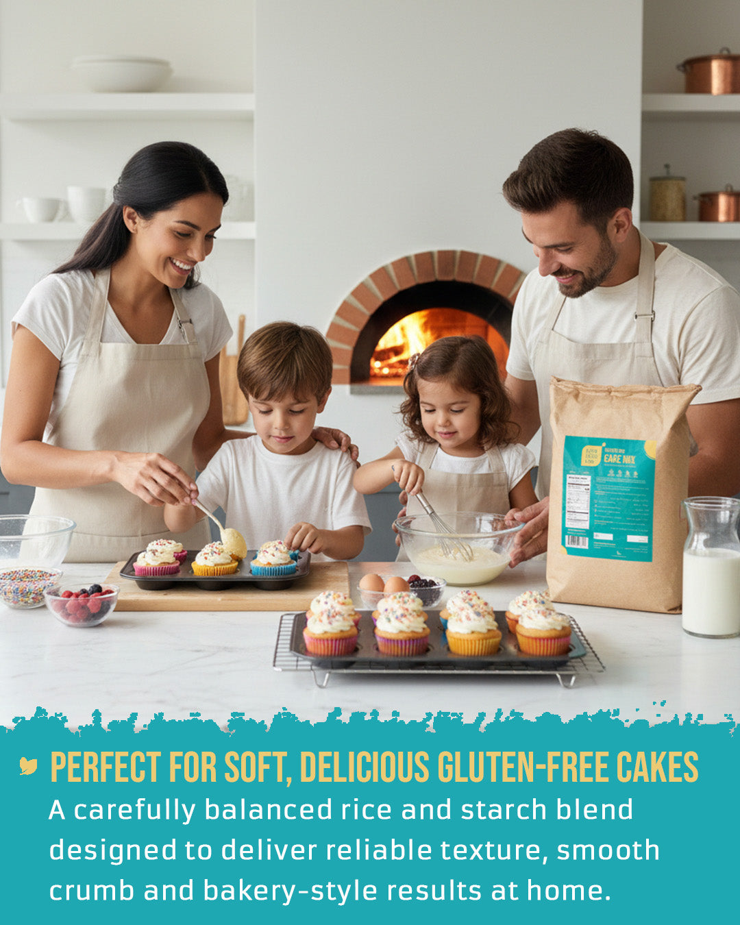 ECOLOGICAL Gluten-Free Cake Mix, 20 Kg