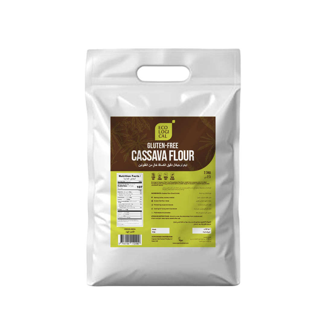 ECOLOGICAL Gluten-Free Cassava Flour, 2.5 Kg