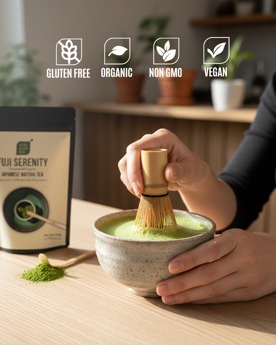Ecological Fuji Serenity Ceremonial Organic Matcha Tea Powder, 150g