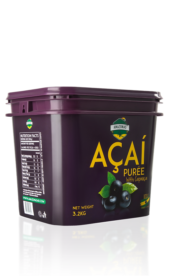 AMAZONAS4U Acai Puree with Cupuacu, 3.2Kg