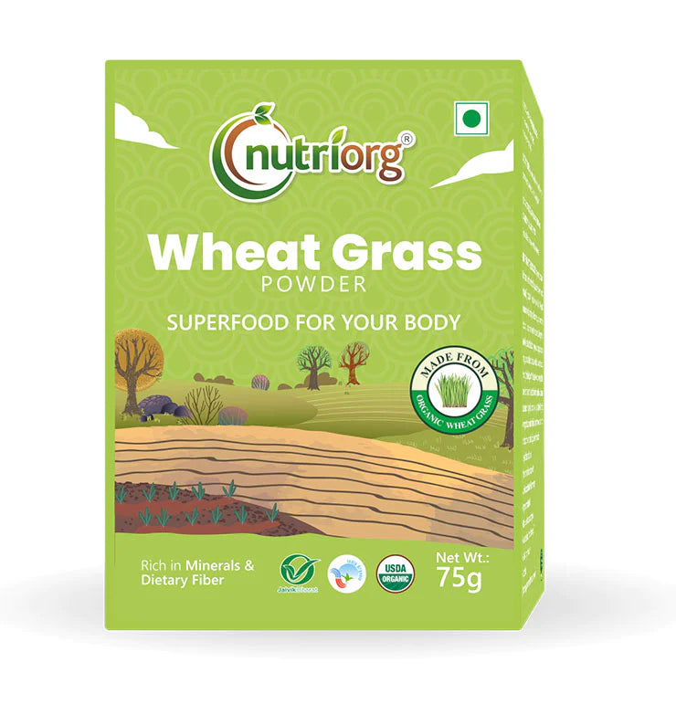NUTRIORG Wheatgrass Powder, 75gm