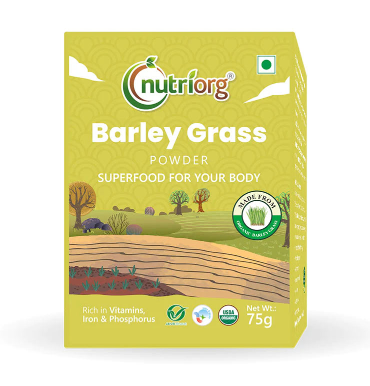 NUTRIORG Barley Powder, 75gm