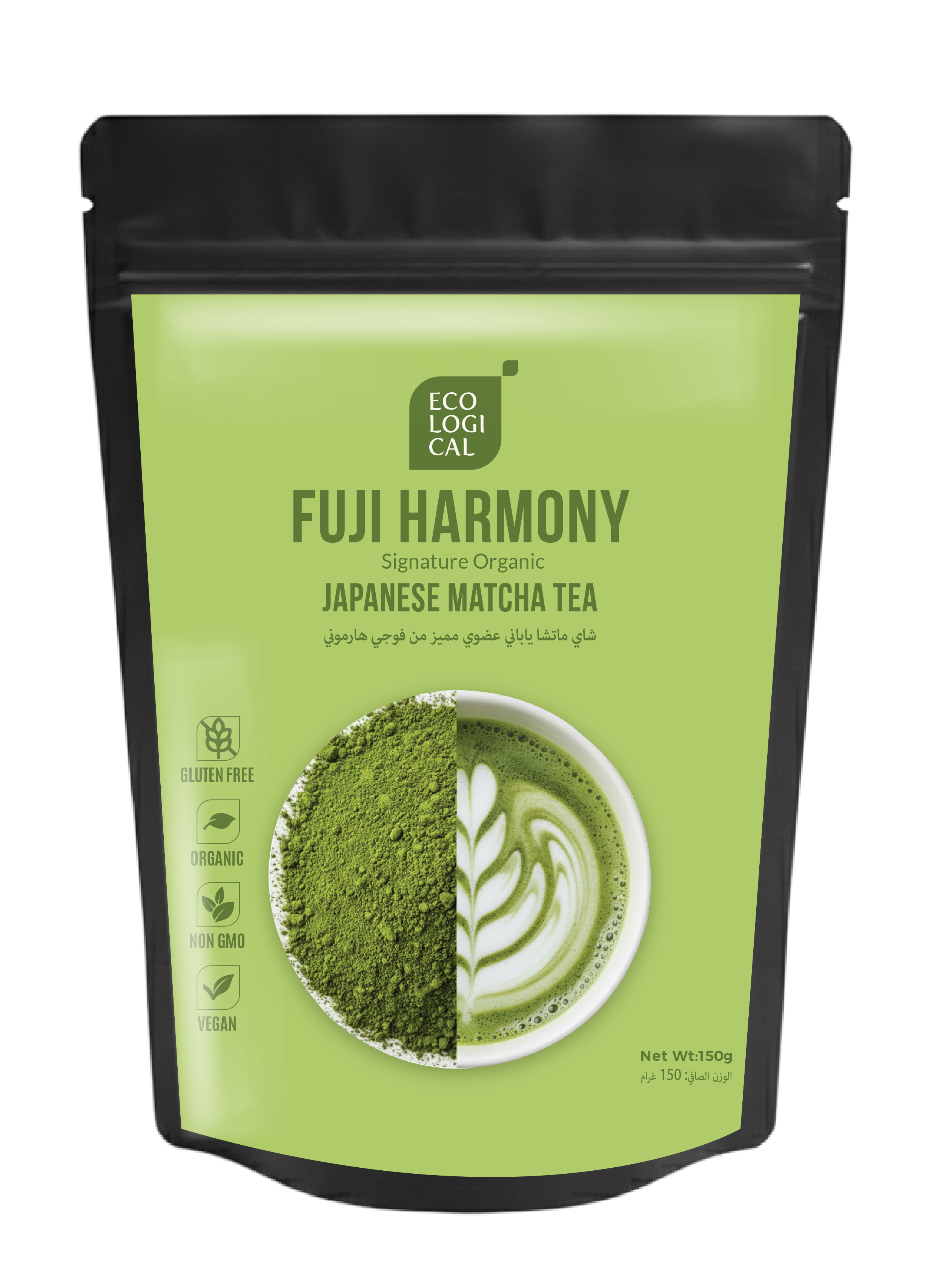 Ecological Fuji Harmony Signature Organic Matcha Tea Powder, 150g
