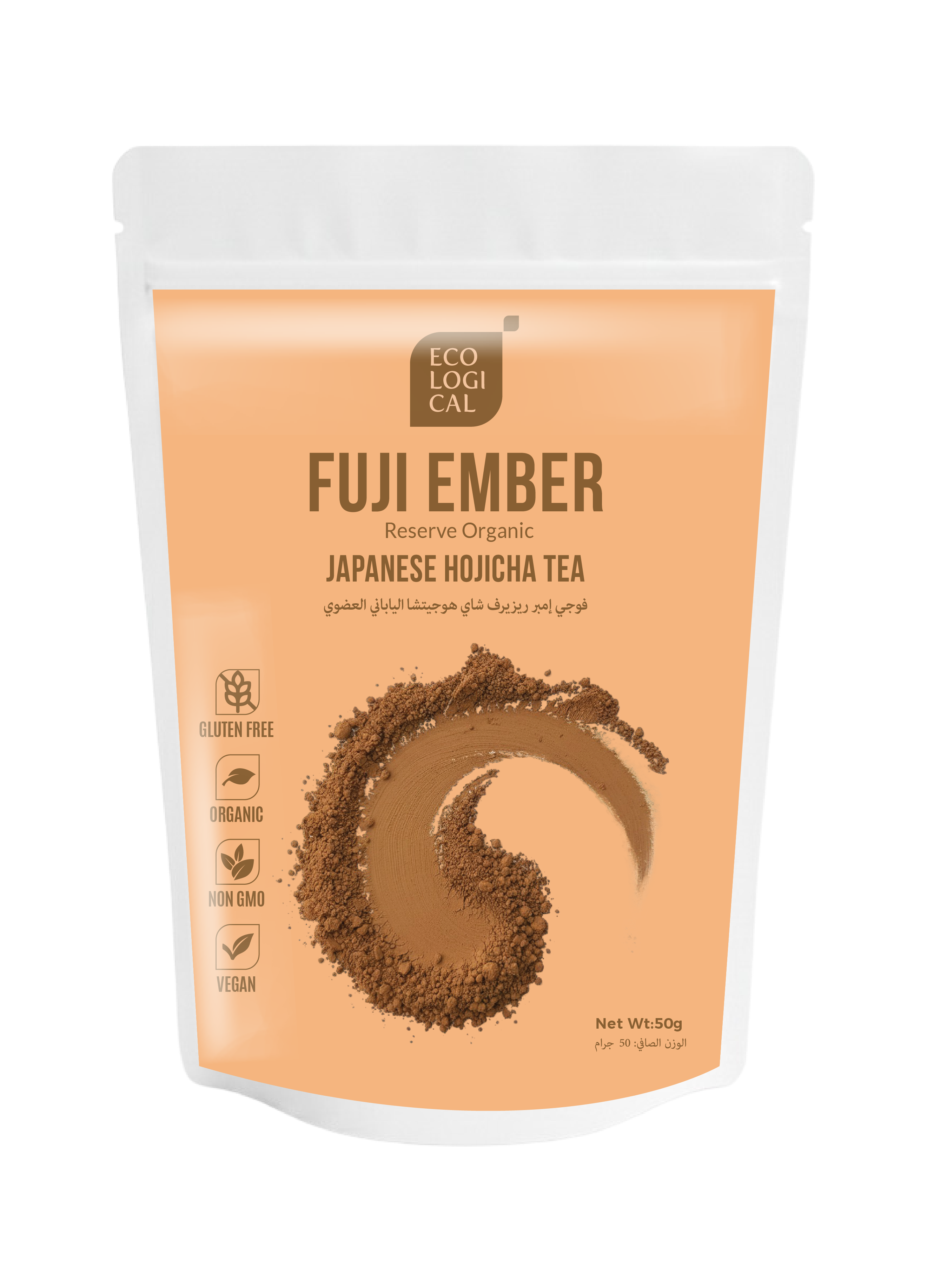 Ecological Fuji Ember Reserve Organic Hojicha Tea Powder, 50g