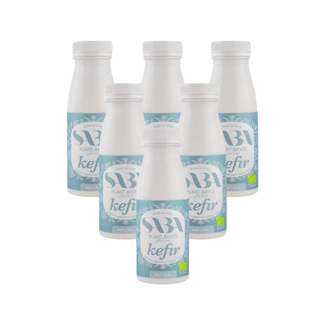 SABA Coconut Kefir Milk Natural, 250ml - Organic, Vegan, Pack of 6