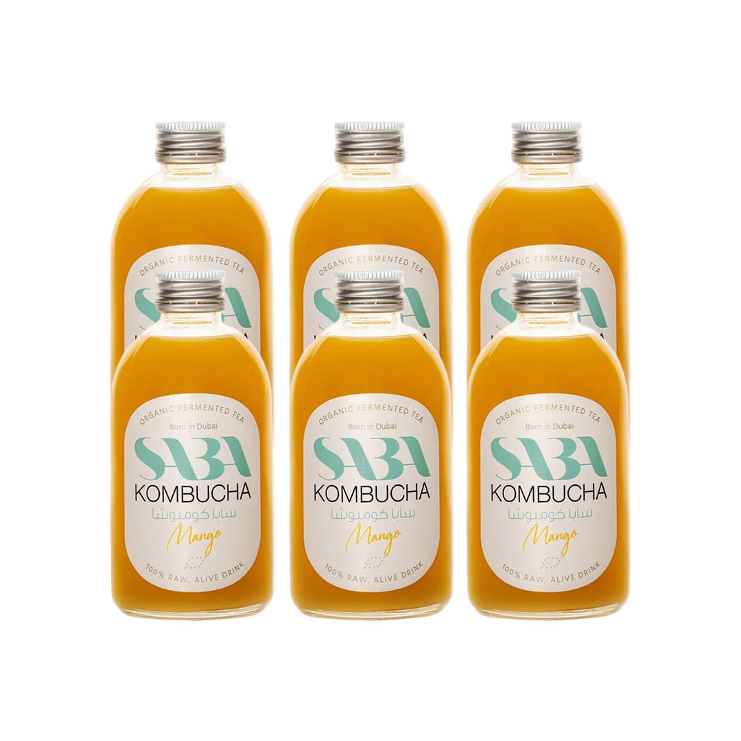 SABA Kombucha Mango, 270ml - Pack of 6