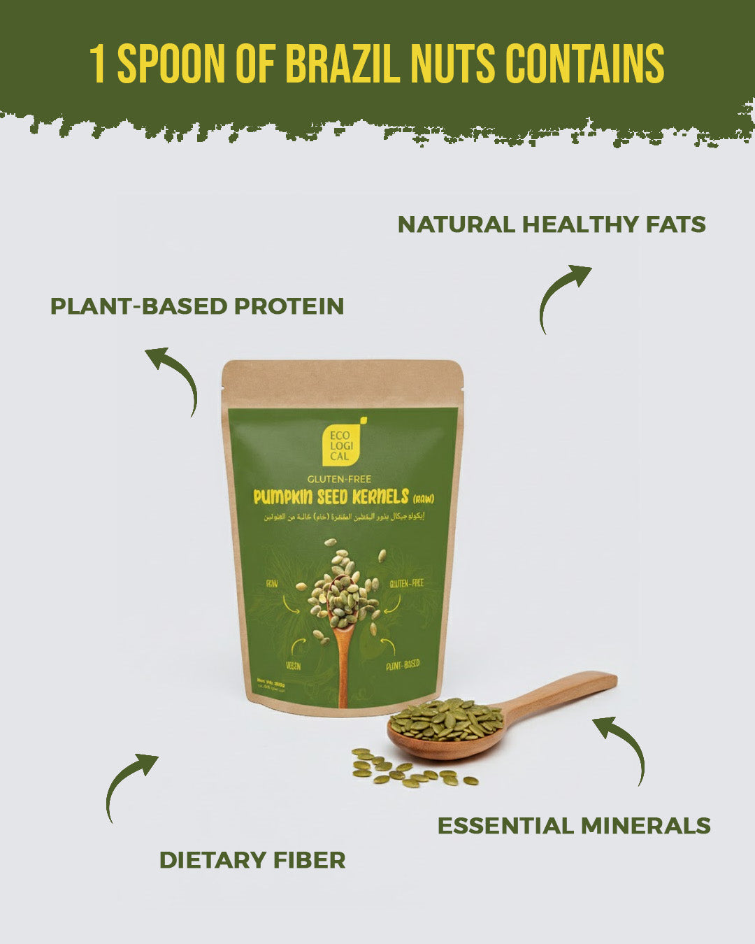 Ecological Pumpkin Seed Kernels (Raw) 500g