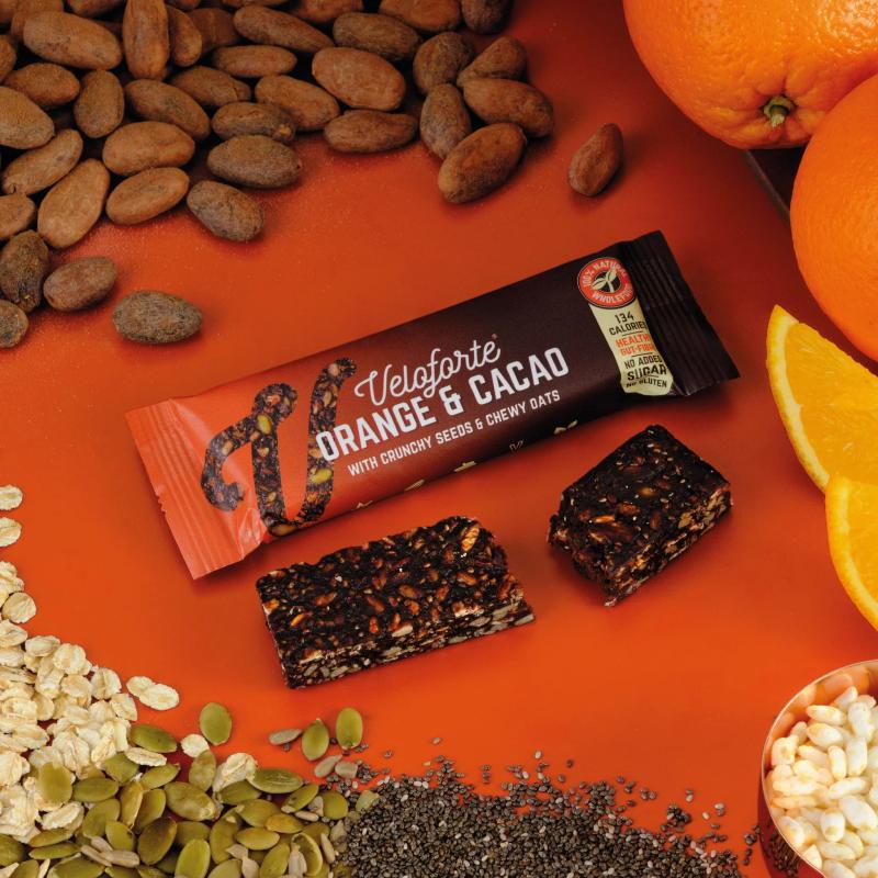 VELOFORTE Orange and Cacao bar, 35g