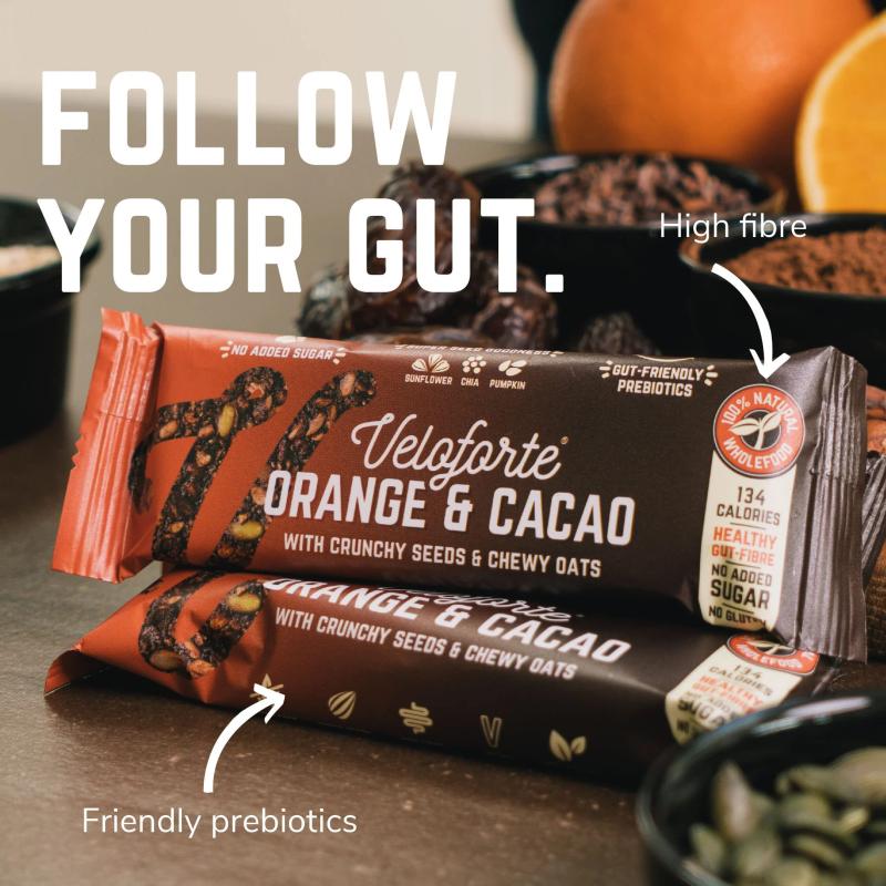 VELOFORTE Orange and Cacao bar, 35g