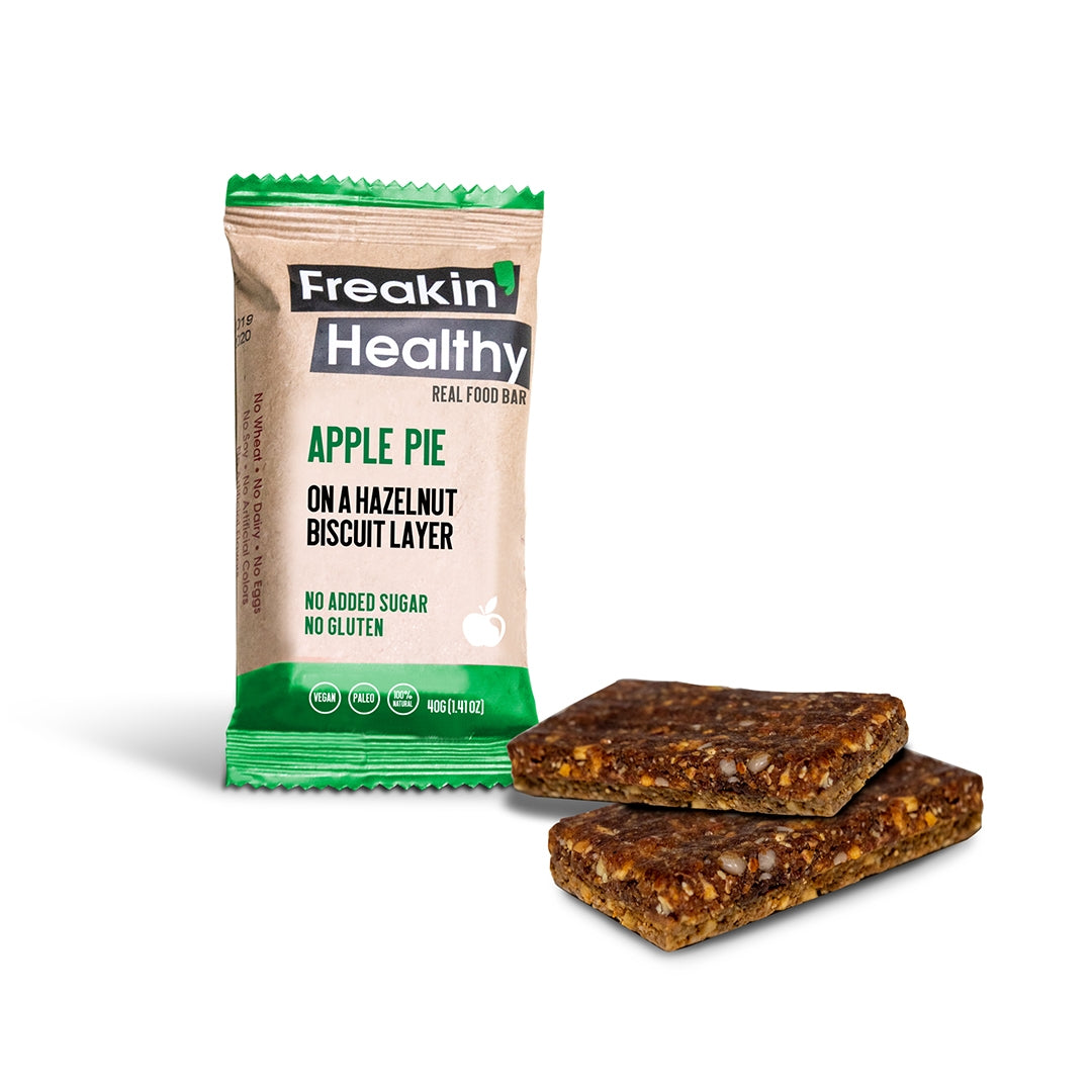 FREAKIN' HEALTHY Apple Pie Realfood Bar, 40g - Vegan, Gluten Free
