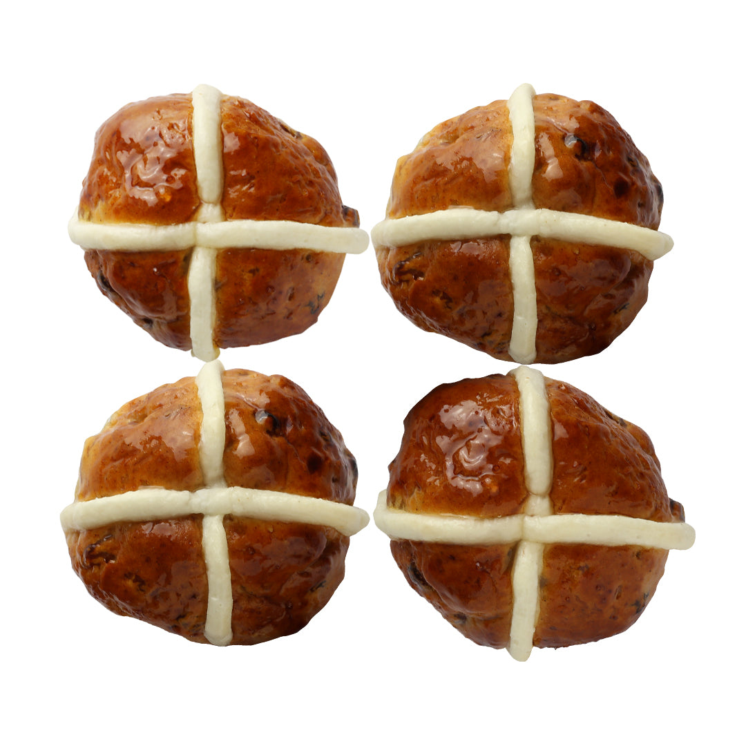 SKINNY GENIE Hot Cross Bun, 4 Pcs