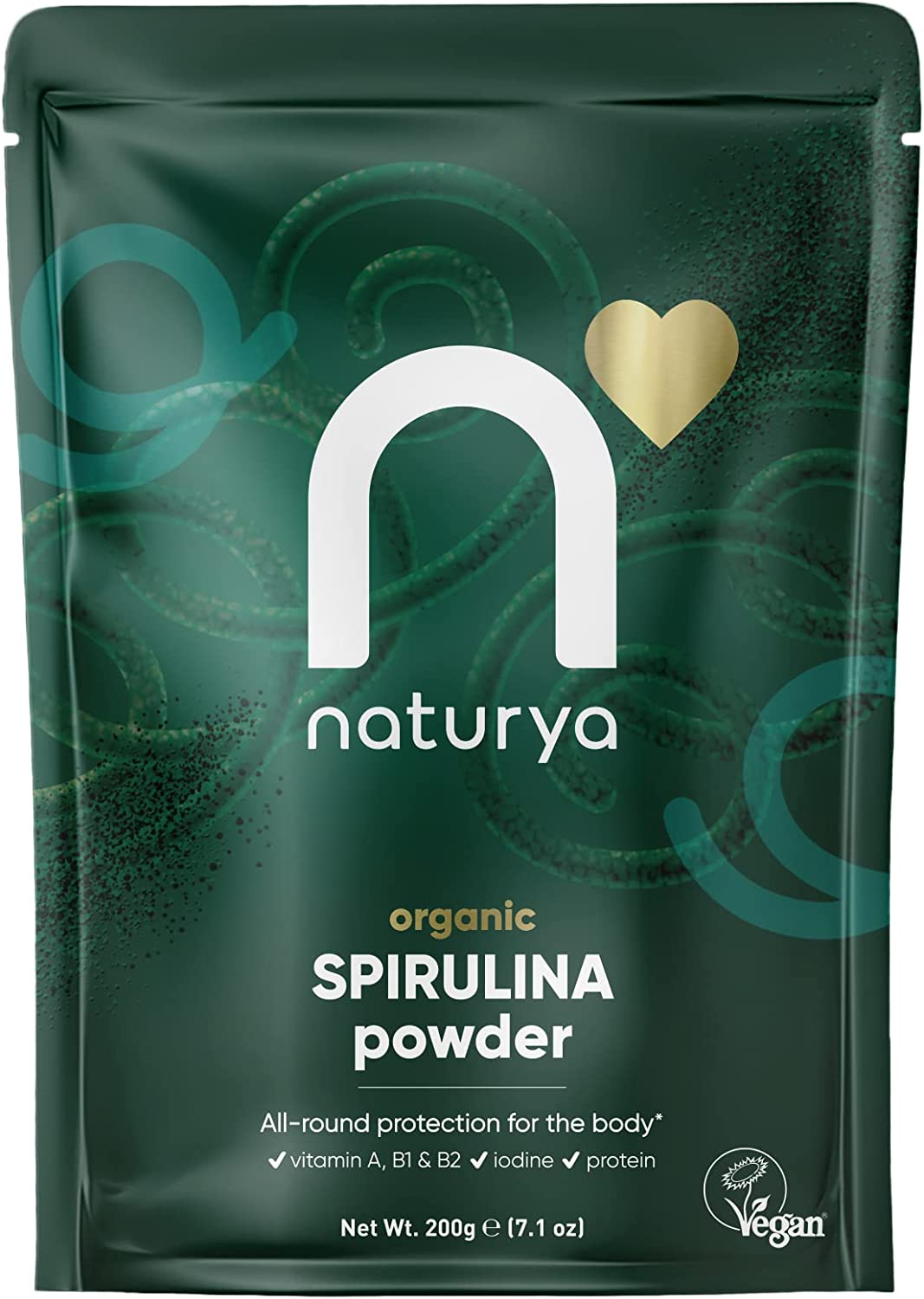 NATURYA Organic Spirulina Powder, 200g