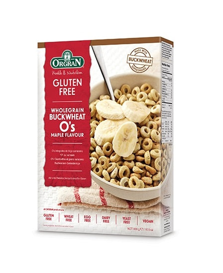 ORGRAN Wholegrain Buckwheat Os - Maple Flavoured, 300g