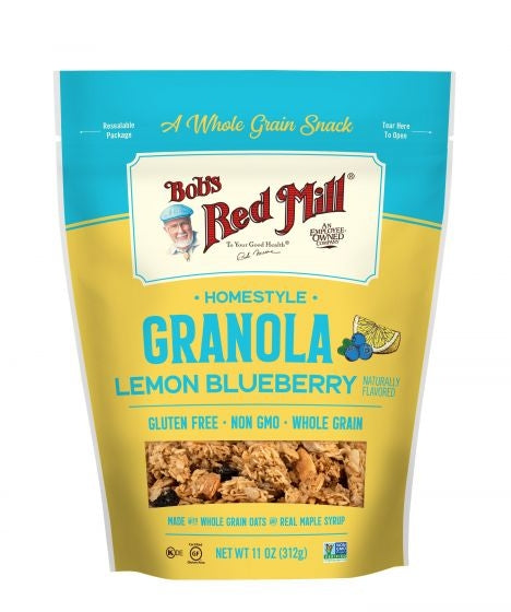 BOB’S RED MILL Lemon Blueberry Homestyle Granola, 312g, Gluten Free