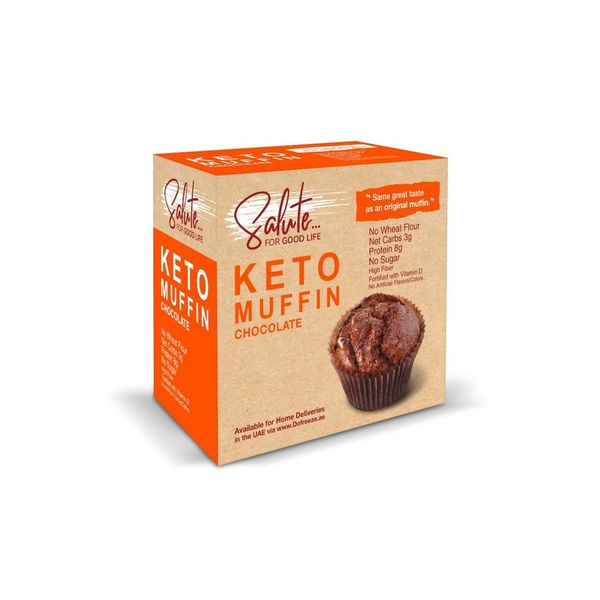 SALUTE Keto Muffin Chocolate, 60g, Keto-friendly