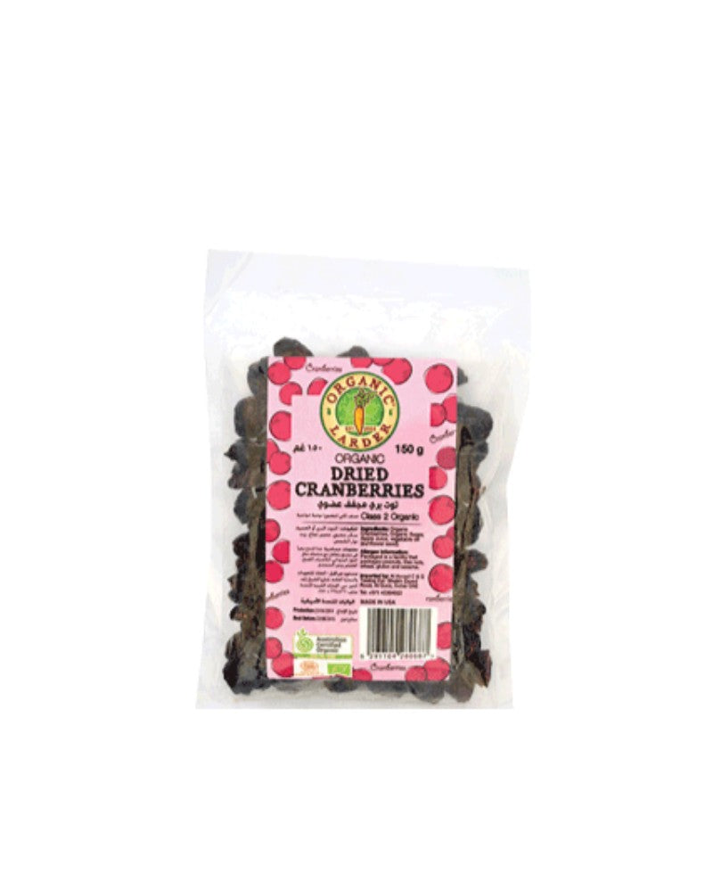 ORGANIC LARDER Dried Cranberries, 150g - Organic, Natural