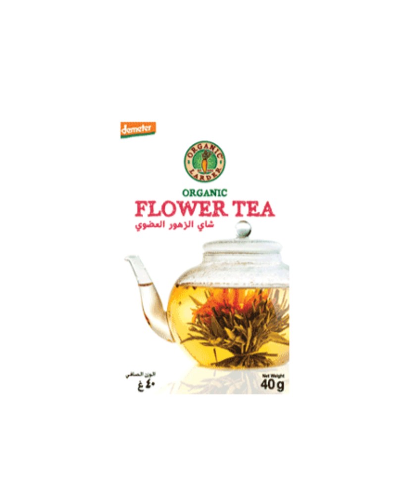 ORGANIC LARDER Flower Tea, 16 Bags / 40g - Organic, Vegan, Natural
