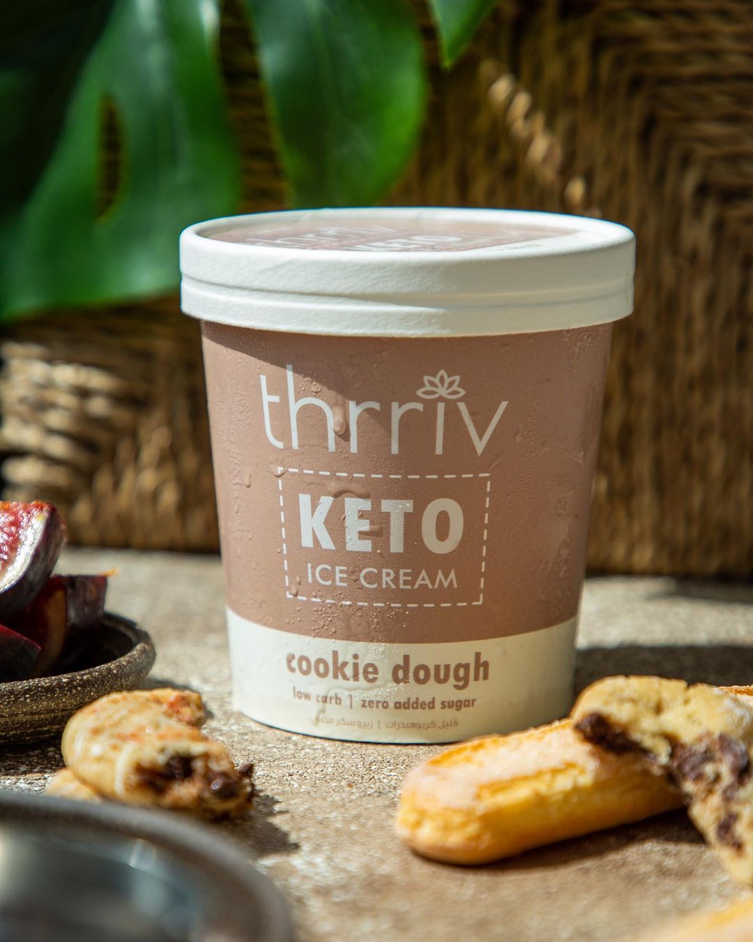 THRRIV Keto Cookie Dough Ice Cream, 500ml - Gluten Free, Keto Friendly