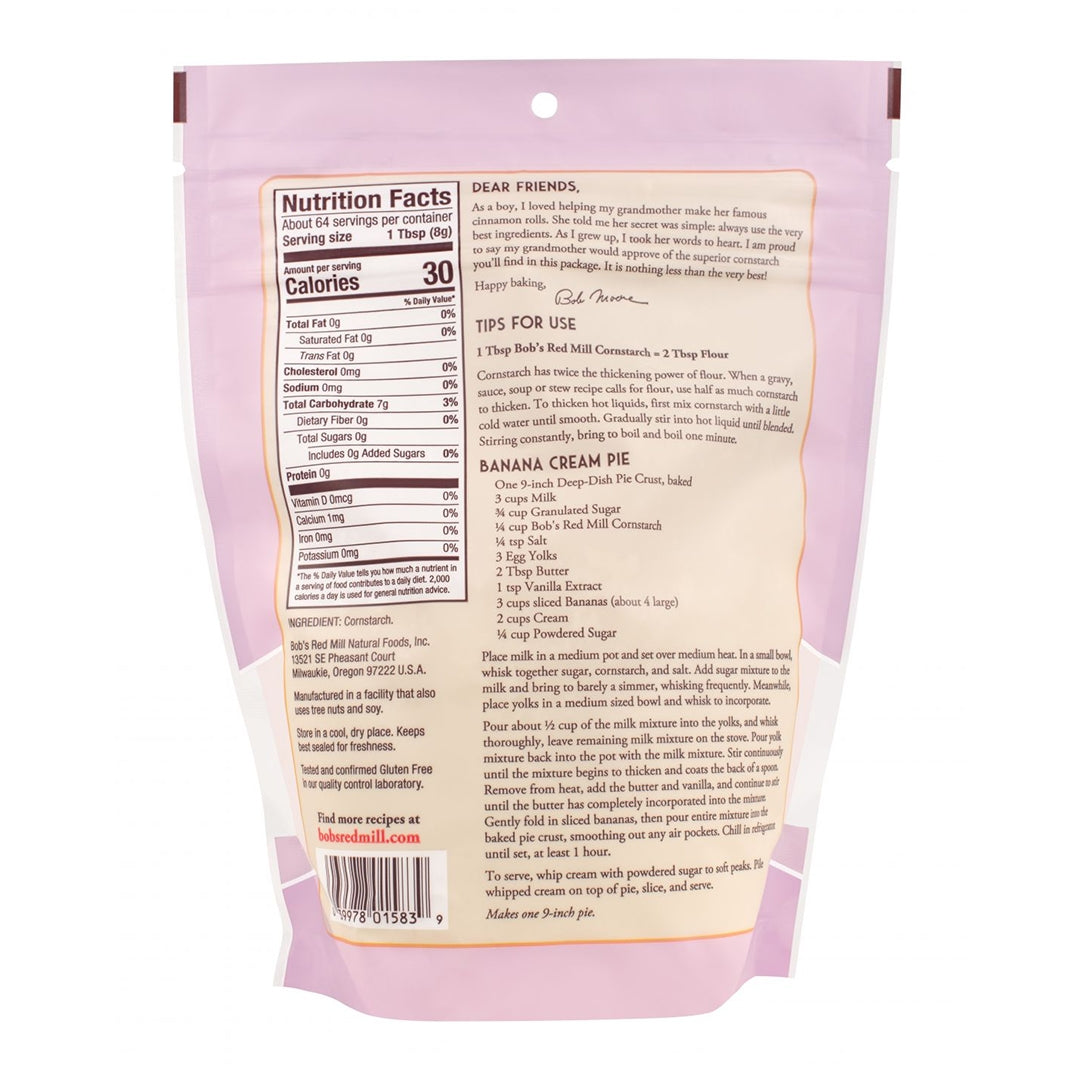 BOB'S RED MILL Corn Starch, 510g - Vegan, Gluten Free