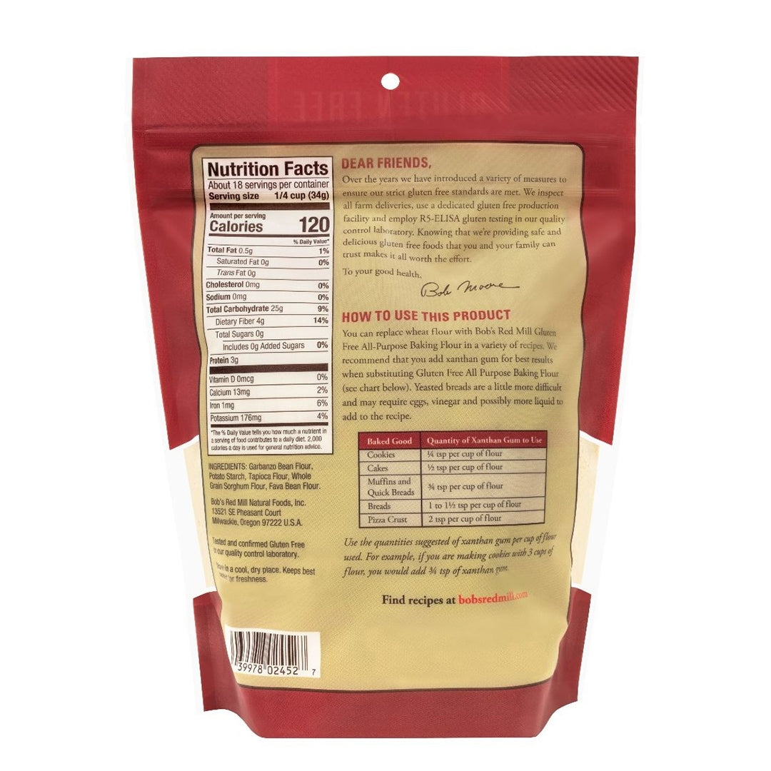 BOB'S RED MILL All Purpose Baking Flour, 624g, Gluten Free