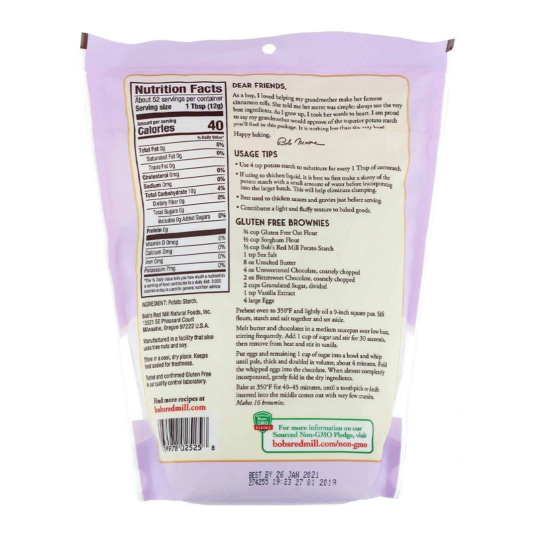 BOB'S RED MILL Potato Starch Unmodified, 623g, Gluten Free