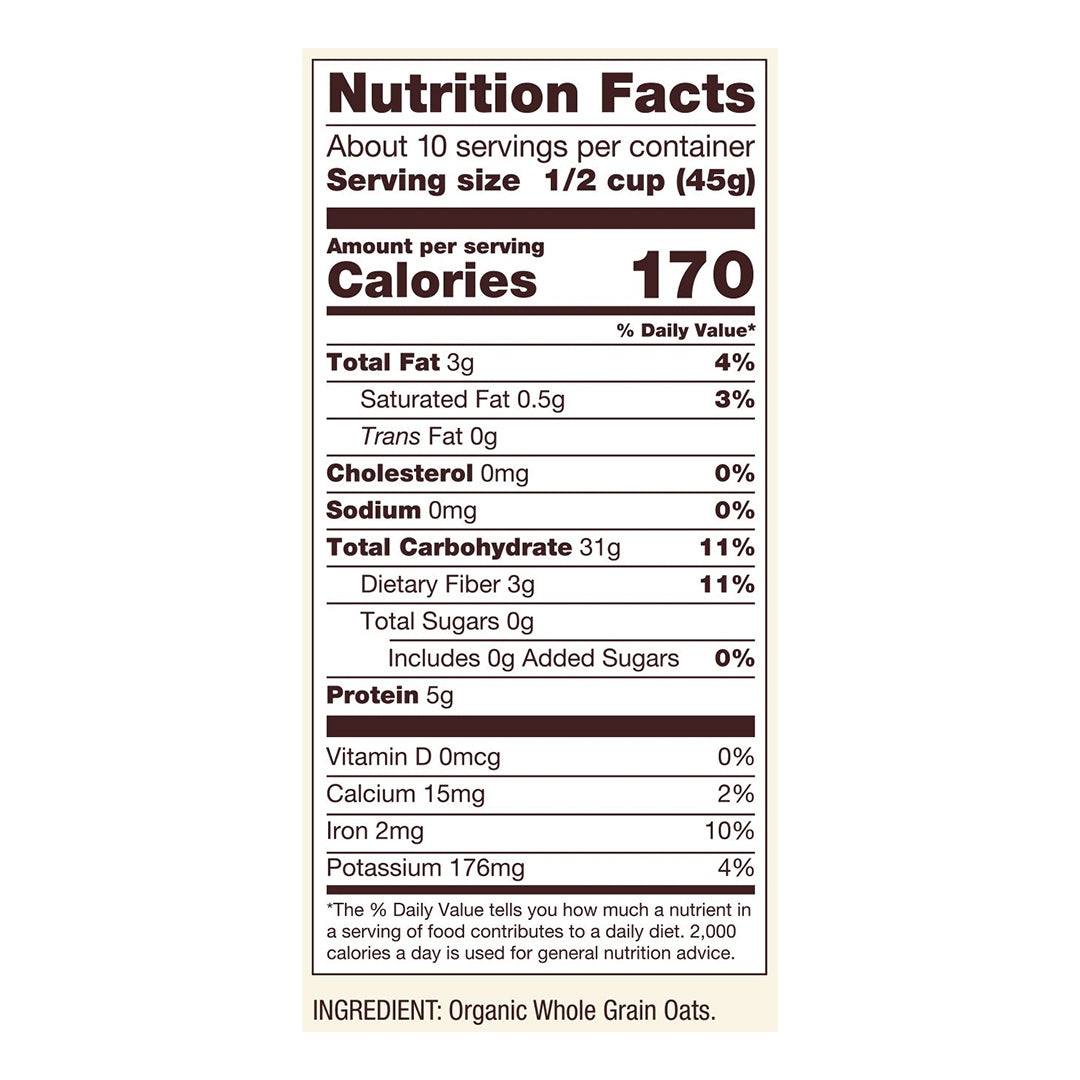 BOB'S RED MILL Organic Quick Cooking Wholegrain Rolled Oats, 907g