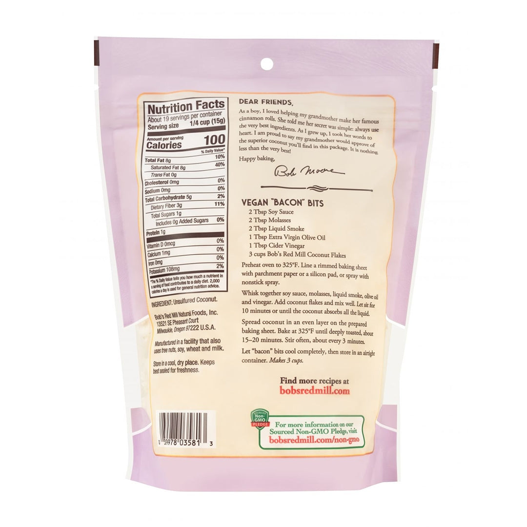 BOB'S RED MILL Coconut Flakes, 284g