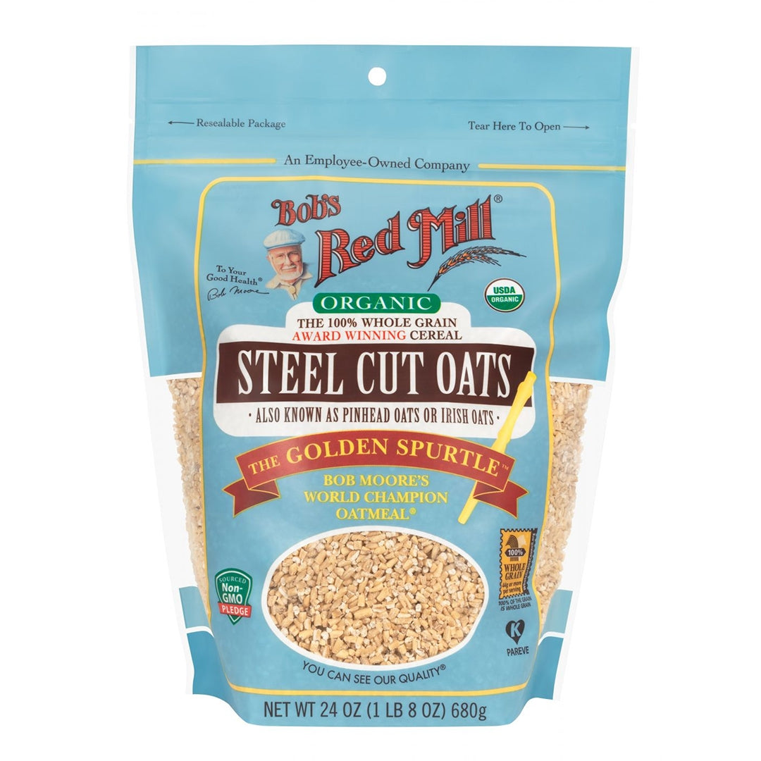 BOB'S RED MILL Organic Wholegrain Steel Cut Oats, 680g