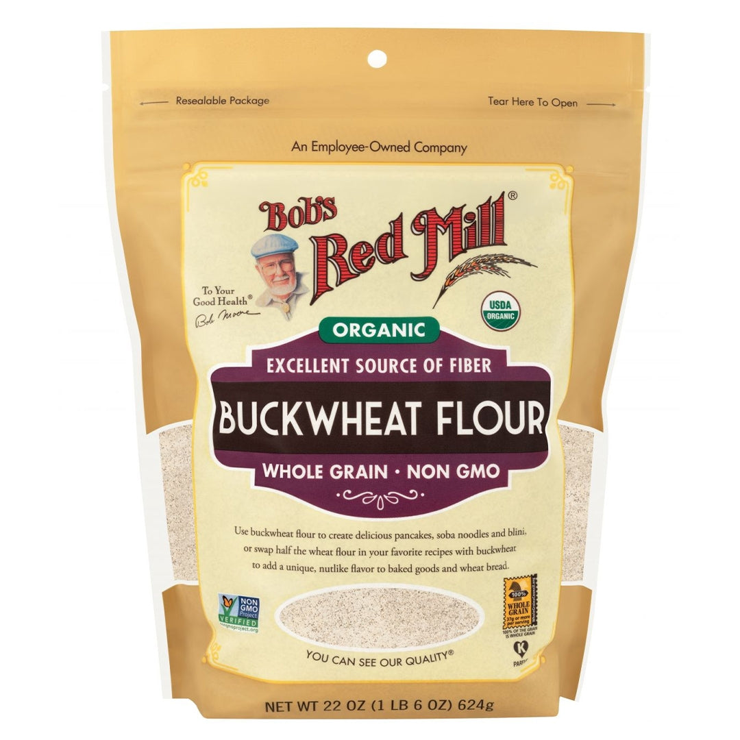 BOB'S RED MILL Organic Buckwheat Flour, 624g