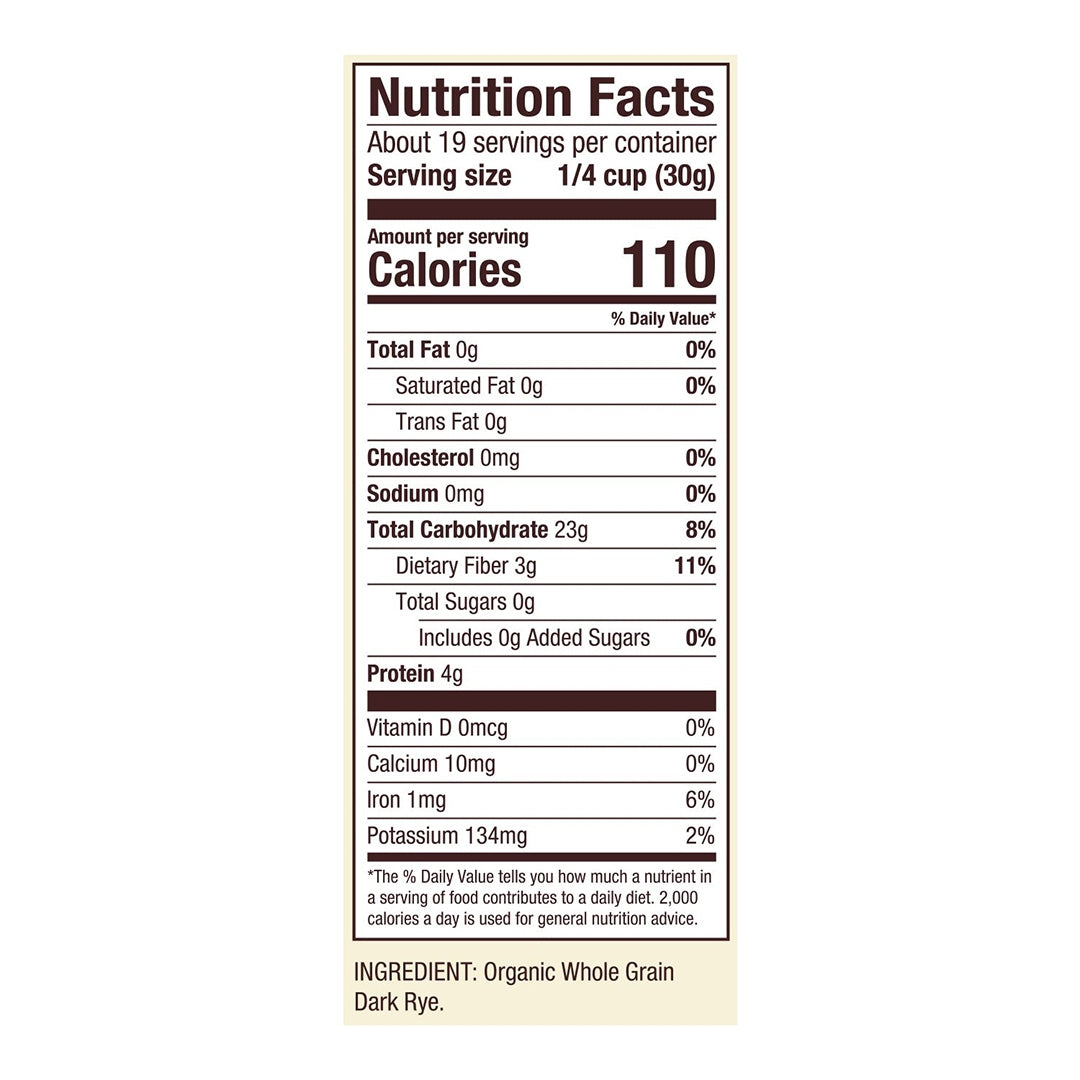 BOB'S RED MILL Organic Dark Rye Flour, 567g