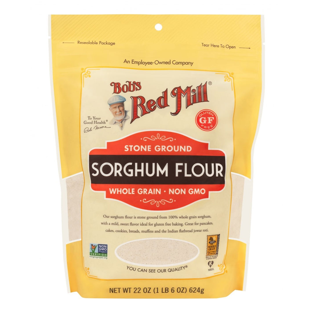 BOB'S RED MILL Wholegrain Sorghum Flour, 624g - Non-GMO, Gluten-free