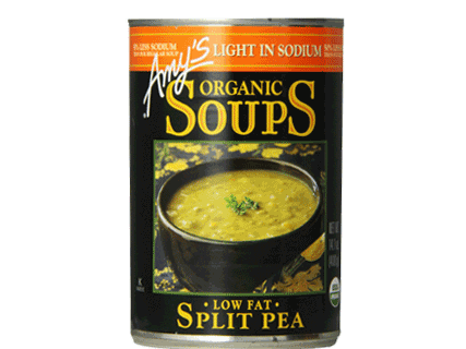 AMY'S Split Pea Low Fat Soup Light In Sodium, 400gm