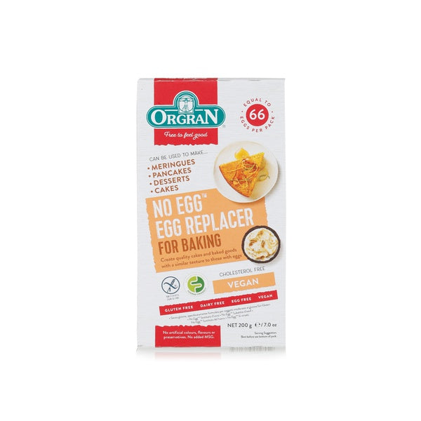 ORGRAN No Egg (Egg Replacer) Mix, 200g - Vegan, Gluten Free, Non GMO