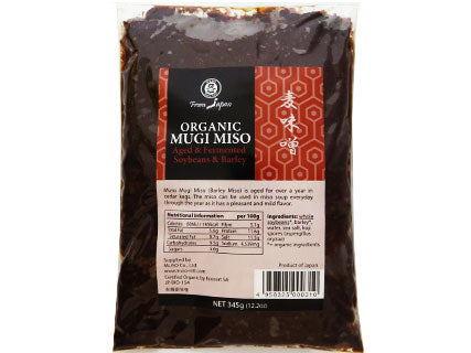 MUSO Mugi Miso - Aged and Fermented Soybeans and Barley, 345g