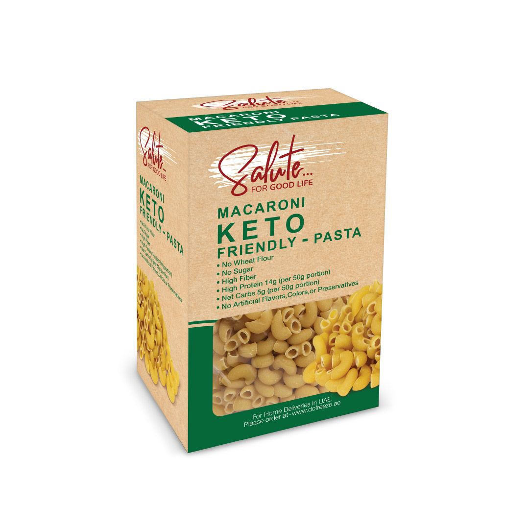 SALUTE Keto Pasta Macaroni, 200g, Keto-friendly