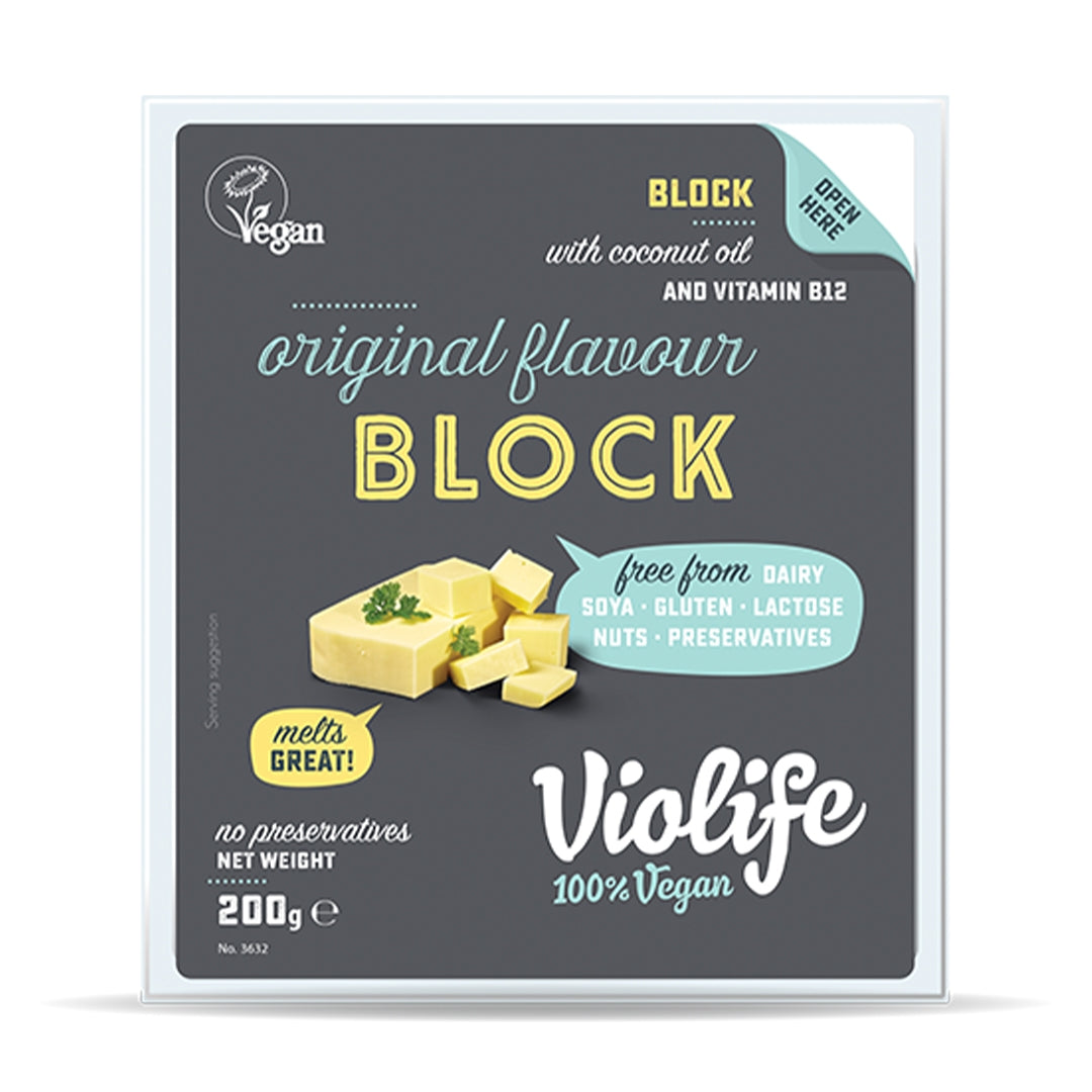 VIOLIFE Original Flavour Cheese Block, 200g