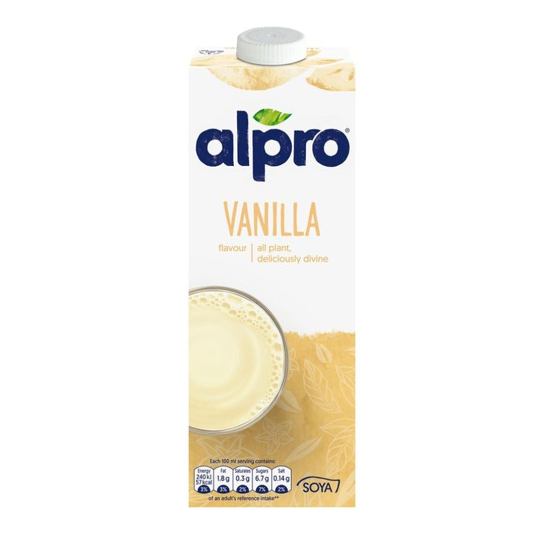 ALPRO Vanilla Flavored Soya Drink, 1Ltr, Vegan