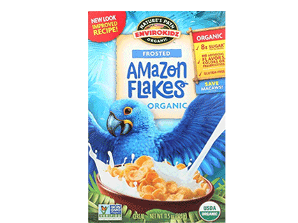 NATURES PATH Envirokidz Gf Lightly Frosted Amazon Flakes, 400gm