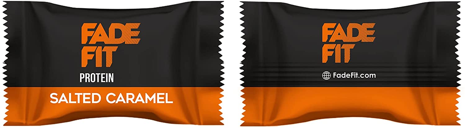 FADE FIT Salted Caramel Protein, 30g - Keto Friendly, Non GMO, Natural