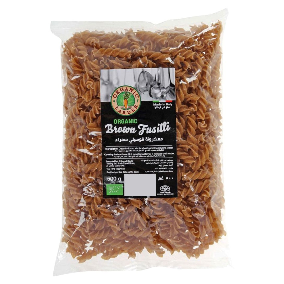ORGANIC LARDER Brown Fusilli, 500g