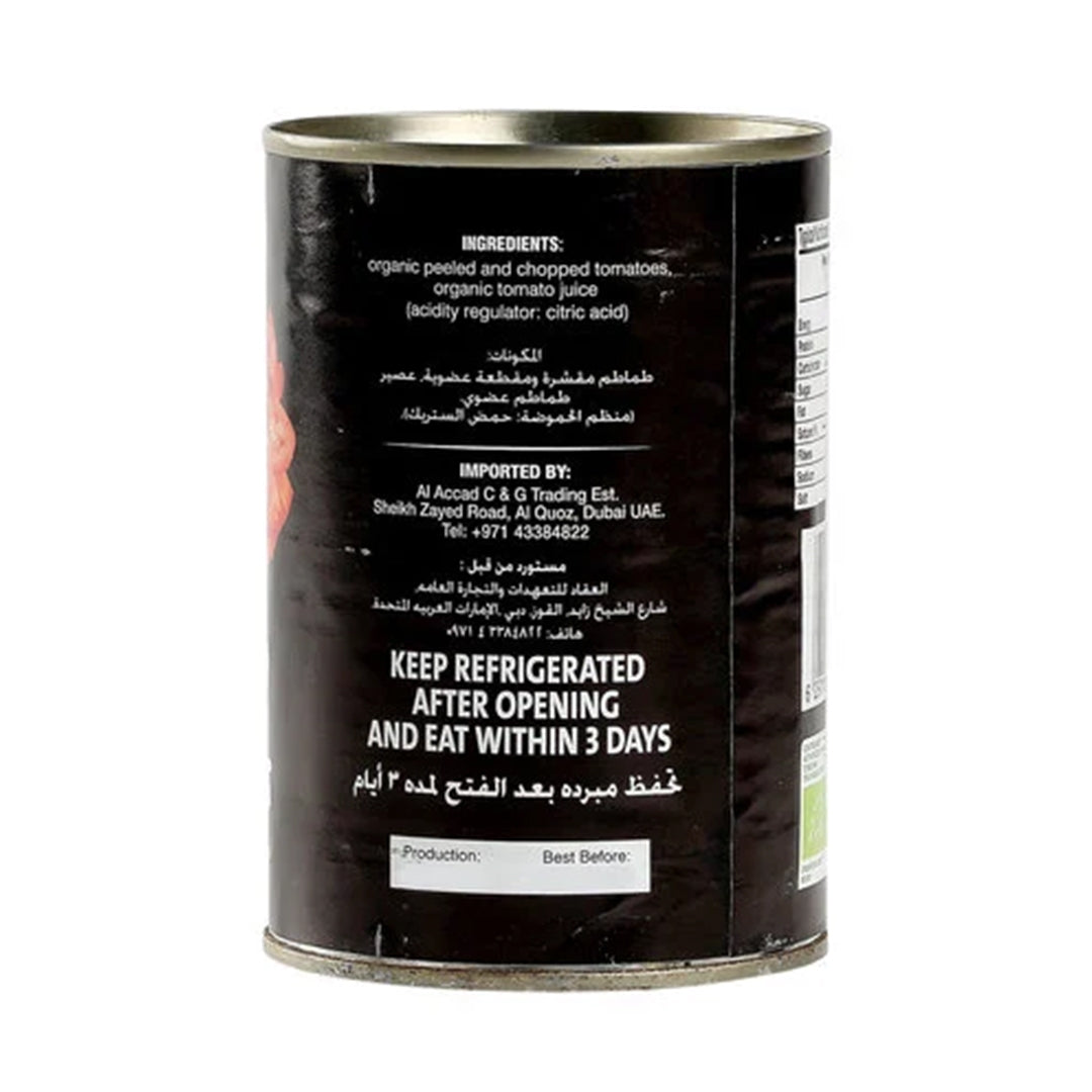 ORGANIC LARDER Chopped Tomatoes, 400g - Organic, Vegan