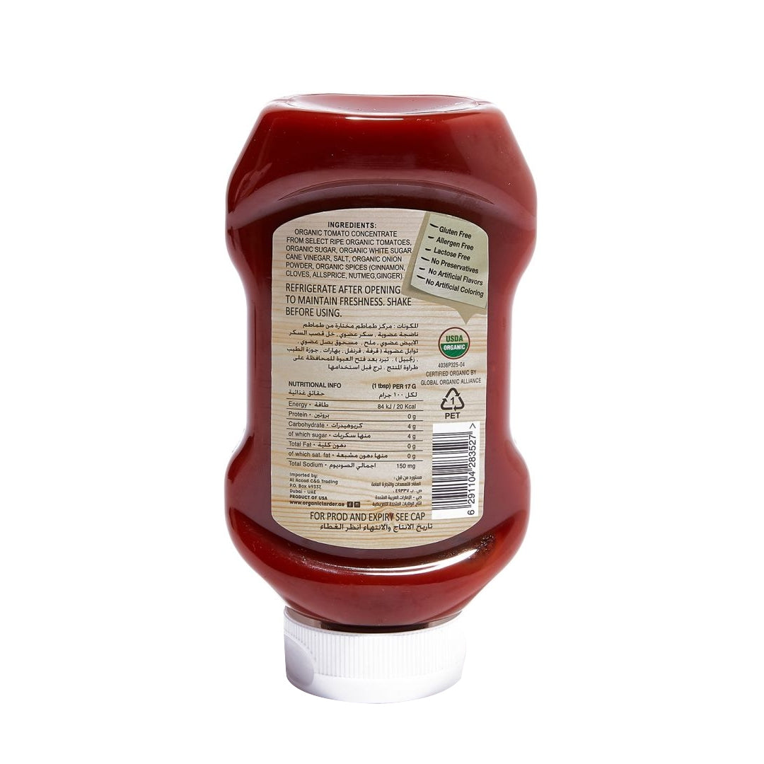 ORGANIC LARDER Ketchup, 500ml - Organic, Vegan, Gluten Free