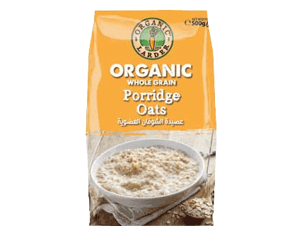 ORGANIC LARDER Whole Grain Porridge Oats, 500g - Organic, Vegan, Natural