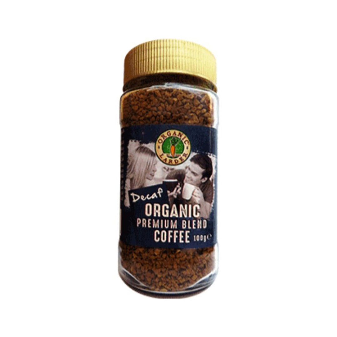ORGANIC LARDER Decaf Organic Premium Blend Coffee, 100g - Organic, Natural