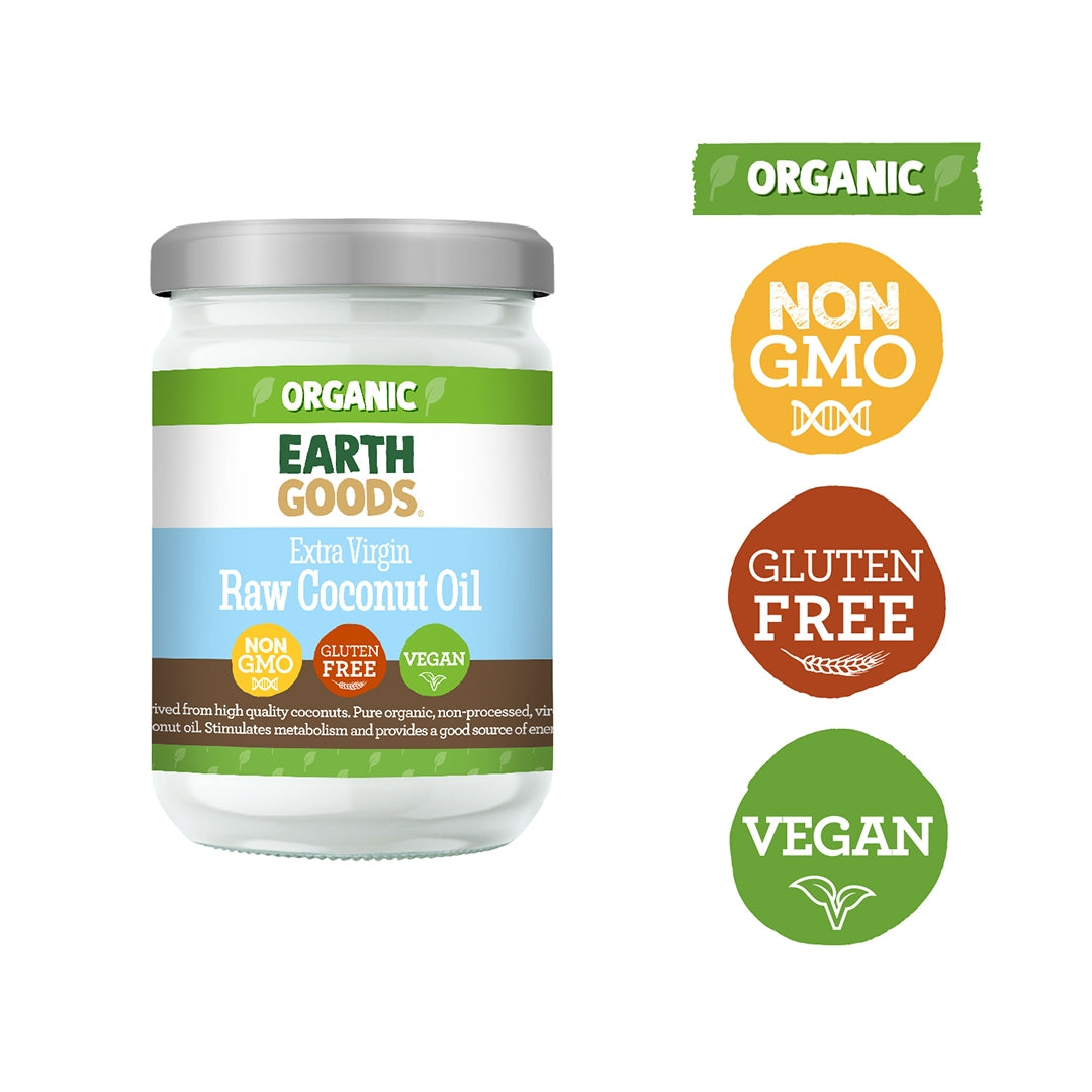 EARTH GOODS Organic Extra Virgin Coconut Oil, 500ml