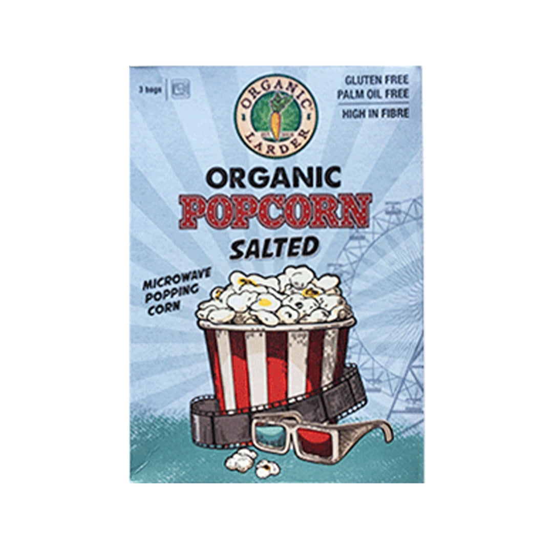 ORGANIC LARDER Popcorn Salted, 300g - Organic, Vegan, Gluten Free
