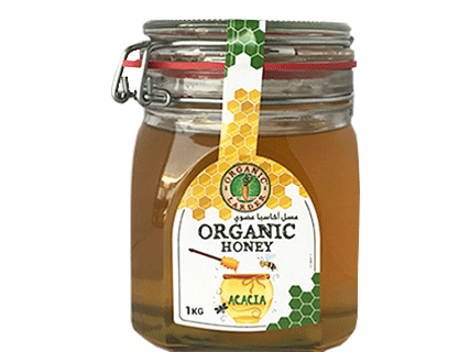 ORGANIC LARDER Organic Raw Honey Acacia, 1Kg - Organic, Natural